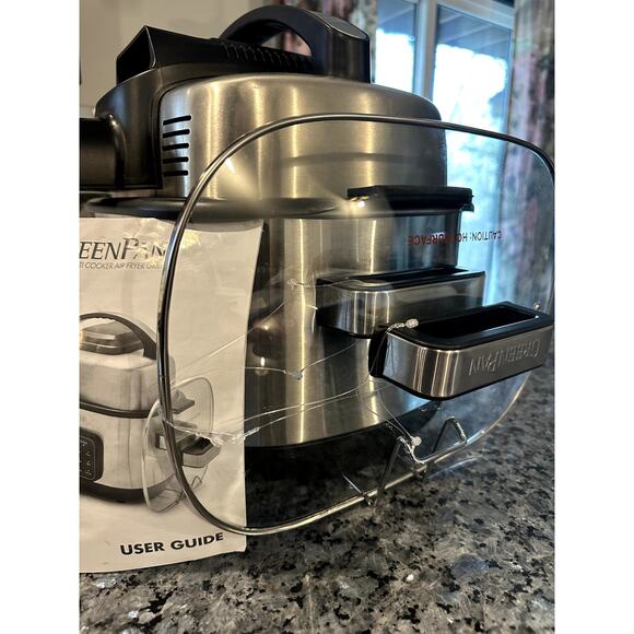 NEW GreenPan Stainless Steel 13-IN-1 MULTI COOKER AIR FRYER GRILL & MORE - Picture 3 of 16
